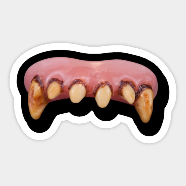 Bad, Rotten Teeth Sticker by Graffix